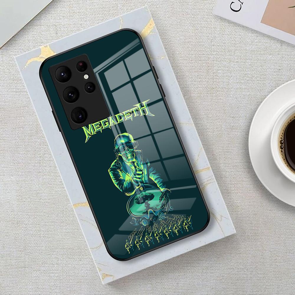 Band M-Megadeth Phone Case For Samsung S26 S25 Edge Ultra 23 22 21 20 Ultra Plus S24 Fe Glass Cover