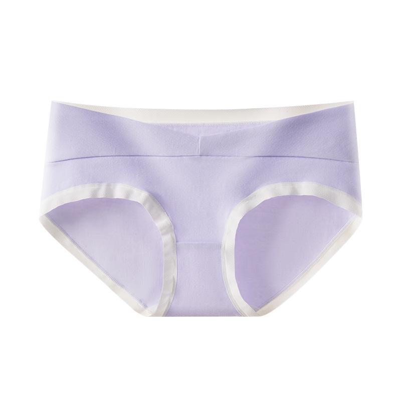Summer Maternity Underwear: Ice Silk, High Elasticity, Low Waist, Pure Cotton Crotch, Tummy Support for Mid To Late Pregnancy