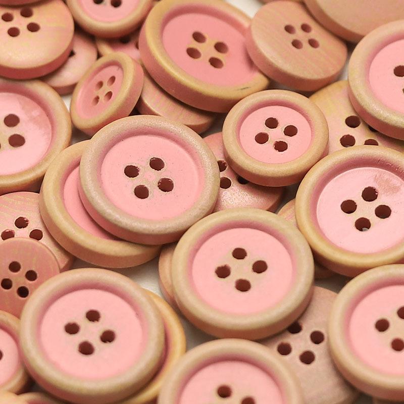 5Pcs Four-Eye Wooden Button Versatile Shirt Knitted Cardigan Jacket Sweater Clothing Button Versatile Clothing