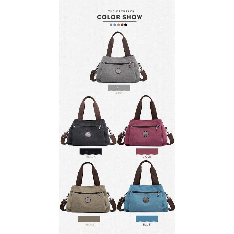 Damen-Canvas-Tasche, Handtaschen, Schultertaschen, Messenger Bags, Umhängetaschen, Tragetaschen, große Kapazität, Arbeitstaschen, Taschen für Frauen