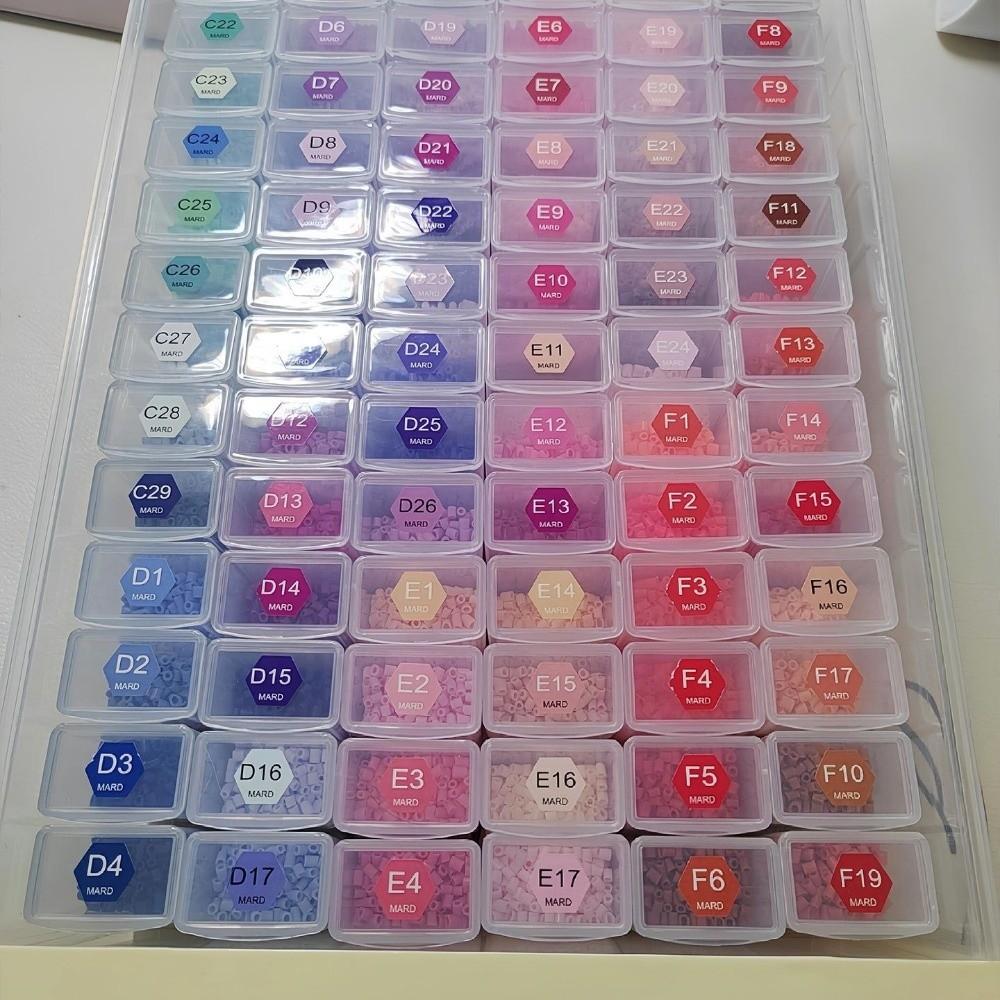 Transparent Perler Beads Storage Box Plastic Jewelry Container Beads Storage Box  DIY Crafts