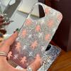 Gingerbread Man Background Case for iphone 17 Pro 16 Plus 12 Air 18 Pro Max XR 14 15 13 11 XS Max Silver Crushed Foil Cover