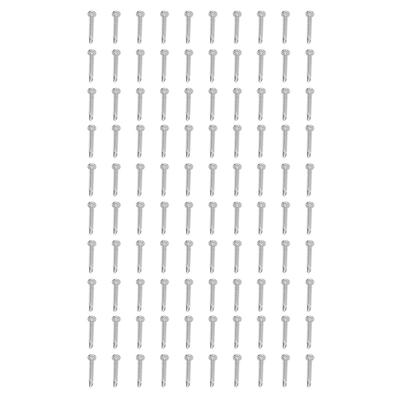 100Pcs Self Drilling Screw Stainless Steel Cross Round Head M4.2x32 Fastener Set Kit