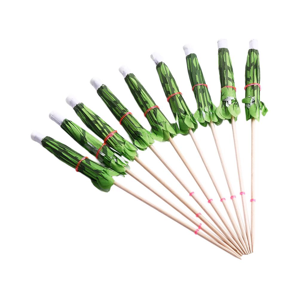 Tropical Eco-friendly Toothpick Paper Umbrella Cocktail Skewer Fancy Sticks Appetizers Picks