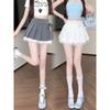 2026 Chic Pleated Lace-Trim Midi Skirt - Women's Spring/Autumn Niche Style