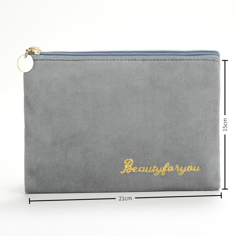 Velvet Makeup Bag Set: High-Capacity, Four-Piece Luxury Cosmetics Storage