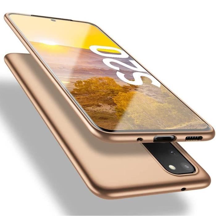 Coque de Protection - PROSHOP - Samsung Galaxy S20 - Souple - Doré - Silicone mat