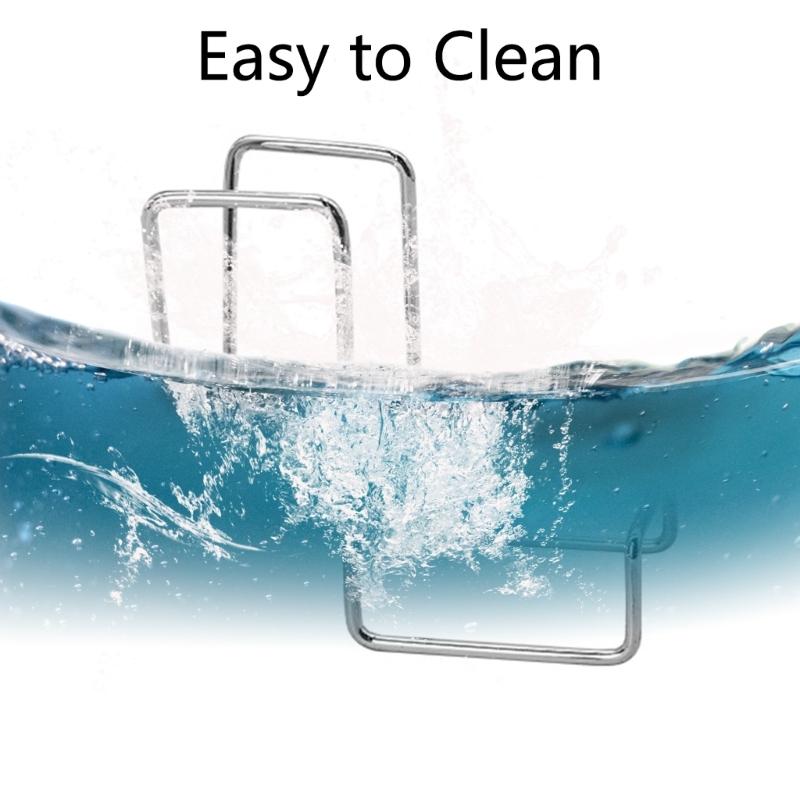 Stainless Steel Double Mount Sponge Holder for Kitchen Countertop or Wall Storage Promotes Hygiene and Orderliness