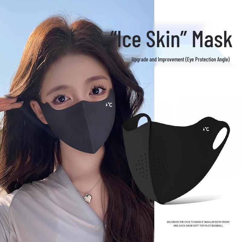 Ice Silk Anti-UV Facekini: Breathable Summer Cycling Sun Protective Mask