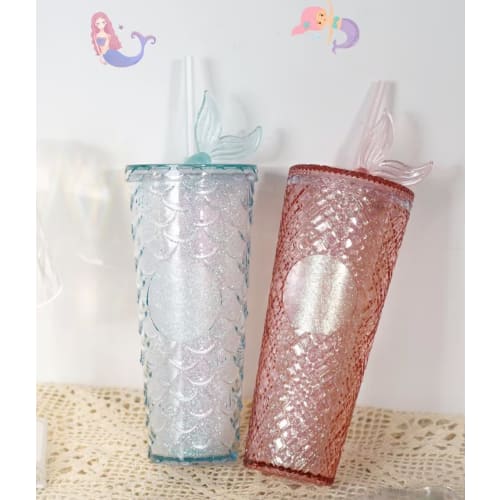 710ml Tumbler with Straw, Large Capacity, Double-Walled Plastic, for Cold Drinks, Fashionable Gift Idea (710ml, Turquoise Blue)