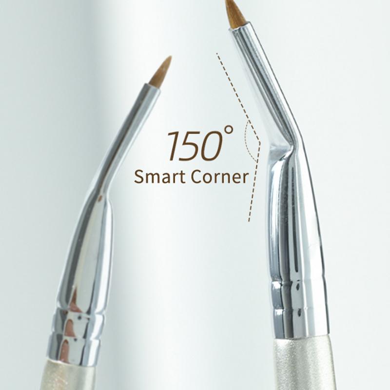 Fine Angled Eyeliner Brushes, Precision Gel Eye Liner Brush,Synthetic Bristles Eye Makeup Tool,Ultra Thin Slanted Flat Angle For