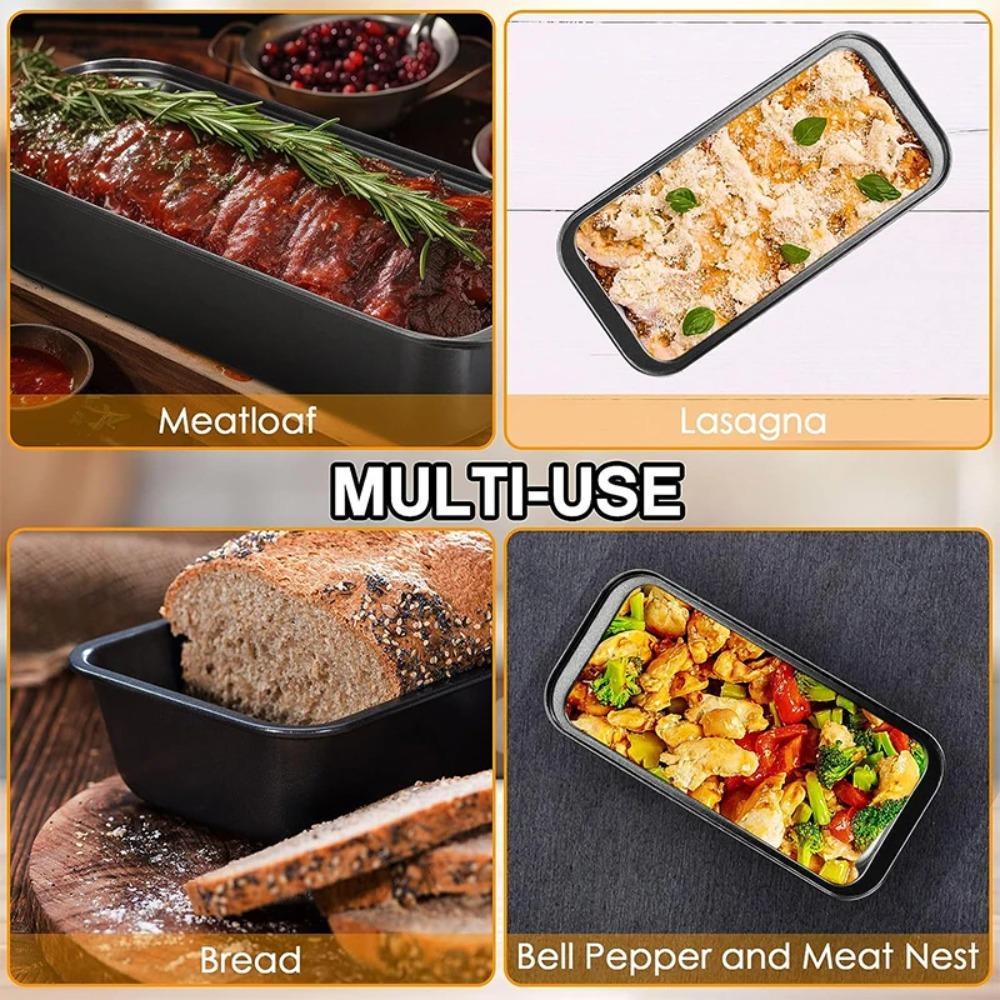 Carbon Steel Toast Bread Pan Rectangle Nonstick Baking Bread Loaf Pan for Homemade Baking Brownies Meatloaf Kitchen Bakeware