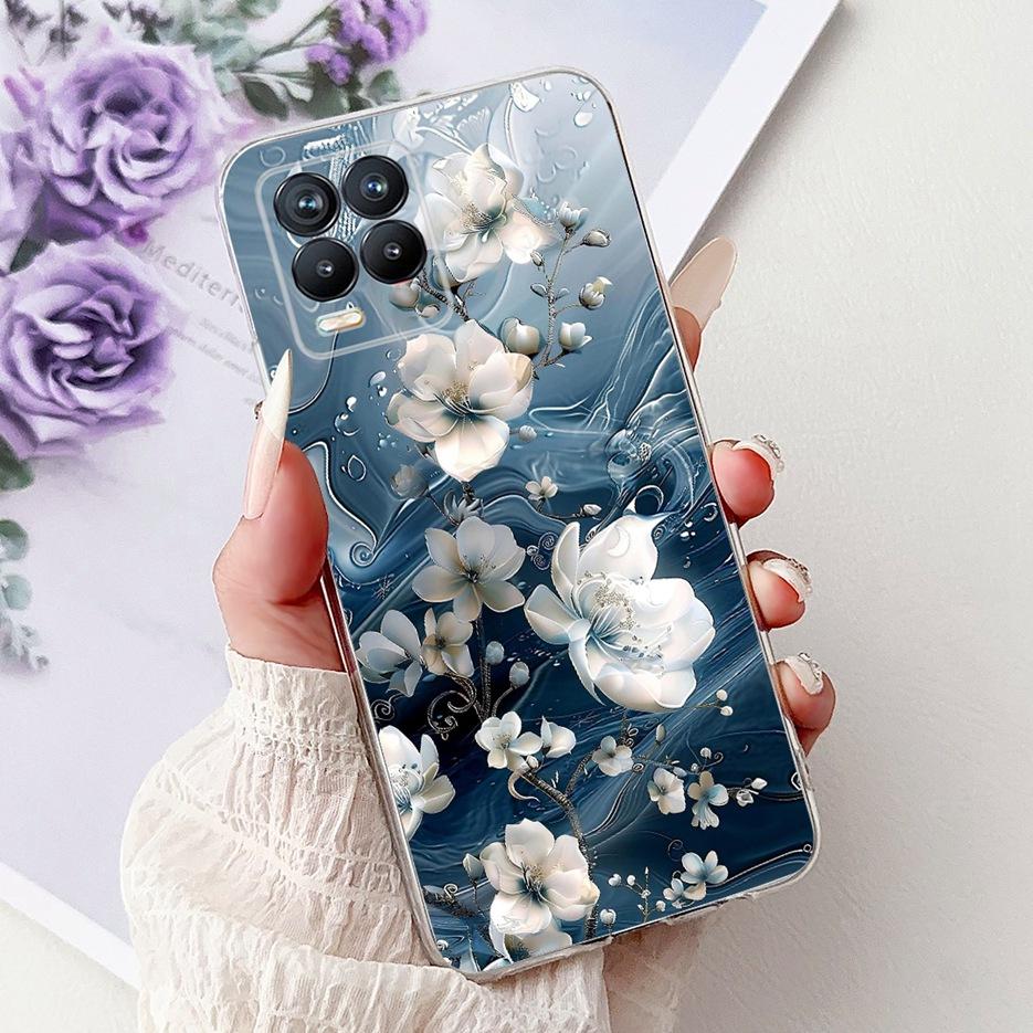 For Realme 8 4G Case Realme8 Pro RMX3081 Popular Fashion Painted Cover Soft Slim Phone Case For Realme 8 Pro Realme8 8i 4G Shell