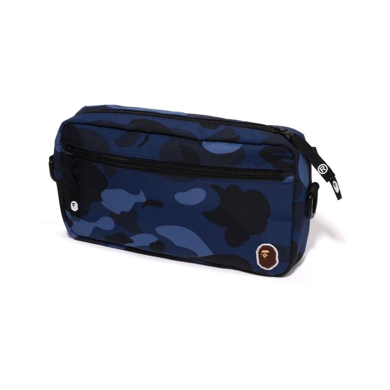 A Bathing Ape Camouflage Pattern Adjustable Shoulder Strap Fabric Crossbody Bag Men bags Multicolor 0ZXBGM001901P