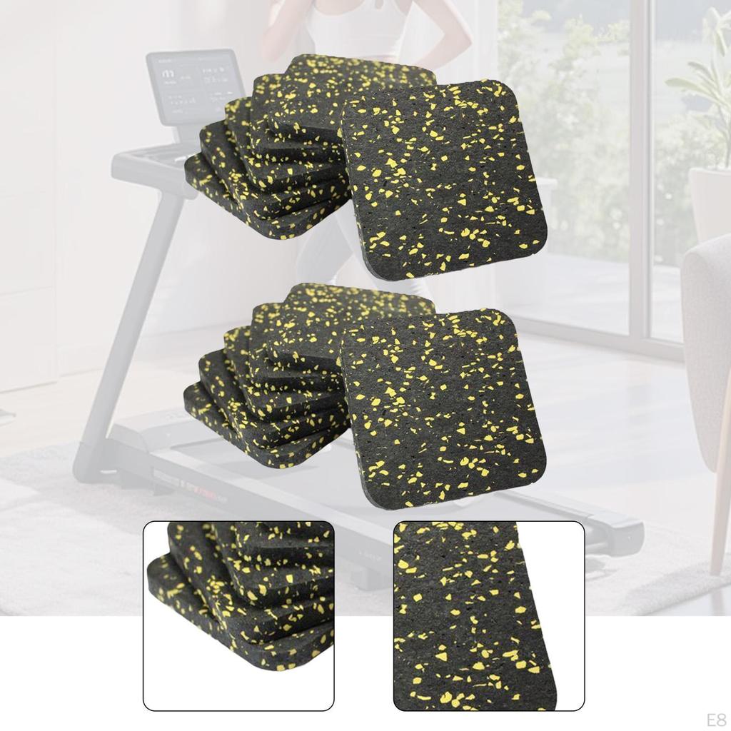 12 kusů podložka pod běžecký pás antivibrační multifunkční gumová podložka cvičební vybavení pro