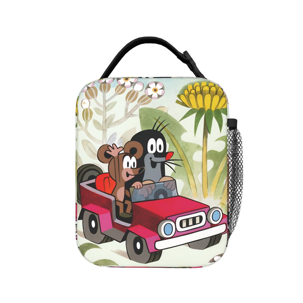 Czech Cartoon Krtek Mole Lunch Bag For Adult Lunch Box Casual Picnic Cooler Bag Portable Zipper Oxford Thermal Lunch Bags
