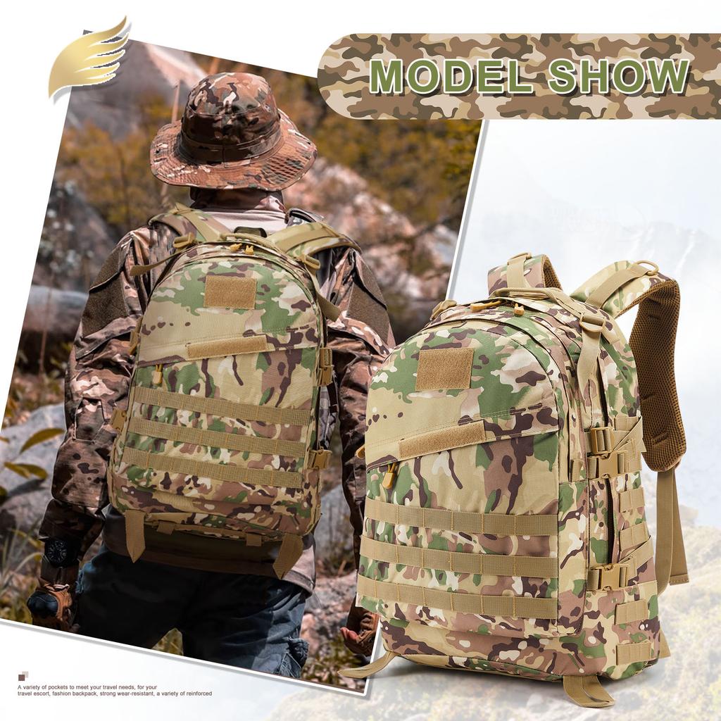 New 30/45 Man Survival Outdoor Combat Assault Pack Pack For Trekking Hunting Bag Large Tactical Backpacks HkingTraveling Bags