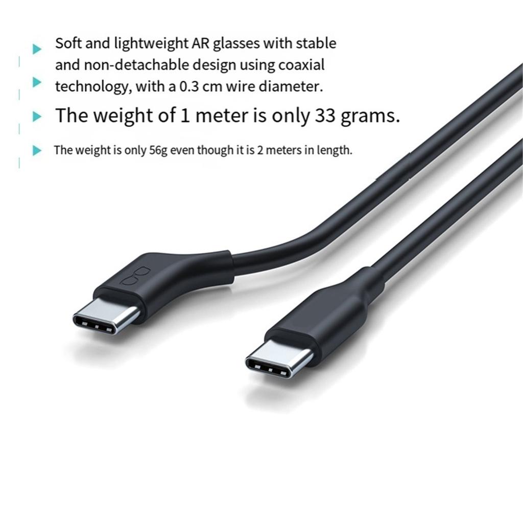 B27B Type-C Flexible Cable USB3.2 Full-Function For AR Glasses, 4K 60Hz Support For Xreal/Rokid/Rayneo Viture For AR Compatible