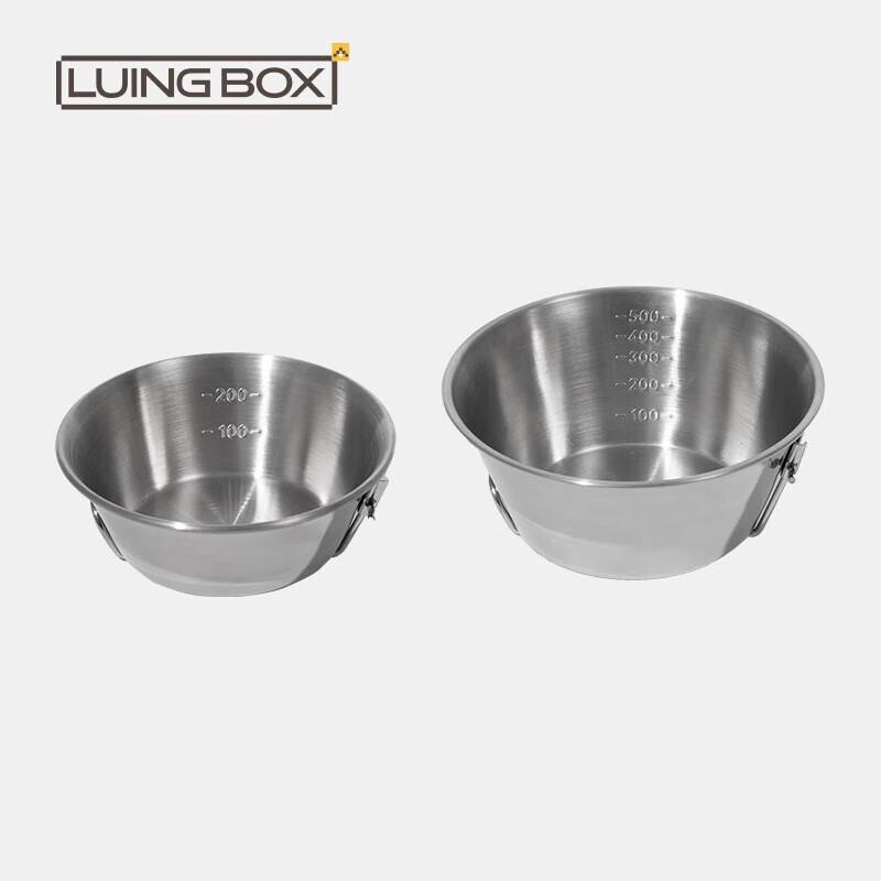 LUING BOX Foldable Stainless Steel Dinnerware Set