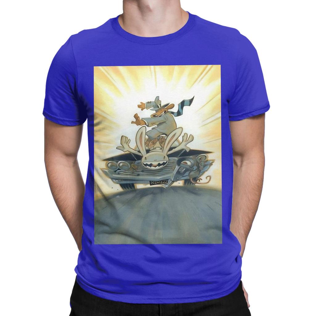 Sam And Max Hit The Road Paintng Graphic Funny 100 Cotton Tshirt Sam And Max Hit The Road Tees Tops For Unisex
