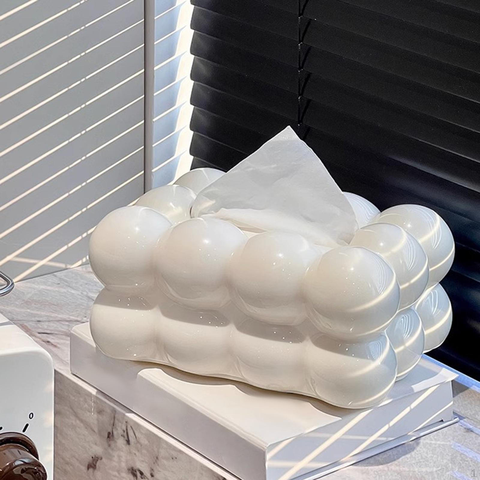 

Крышка коробки для салфеток, держатель для лица, креативный чехол для салфеток, чехол для хранения бумаги белый