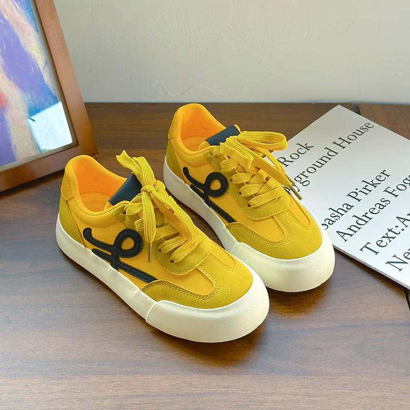 6 Low-top Casual Women's Spring New Round Head Shoes Versatile Style