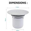 Odor-Proof Clog-Proof Bathroom Floor Drain with PP Bottom Basin Cover