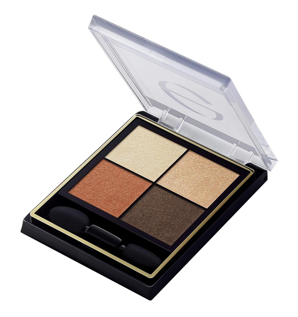 Excel Real Close Shadow CS01 (Terracotta Bootie) Palette Eyeshadow, 4-Color Eyeshadow Palette, 3 Textures (Gloss, Glitter, Matte)