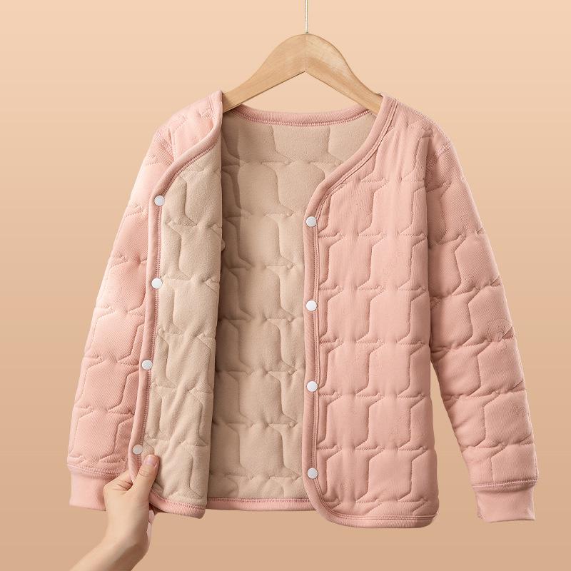 Kids' Cotton-Padded Winter Jacket: Warm Inner Layer for Boys and Girls, Ideal for School Uniforms