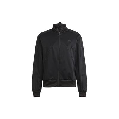 Color Block Zip Up Retro Sports Stand Collar Jacket Men Jackets Black IM2894
