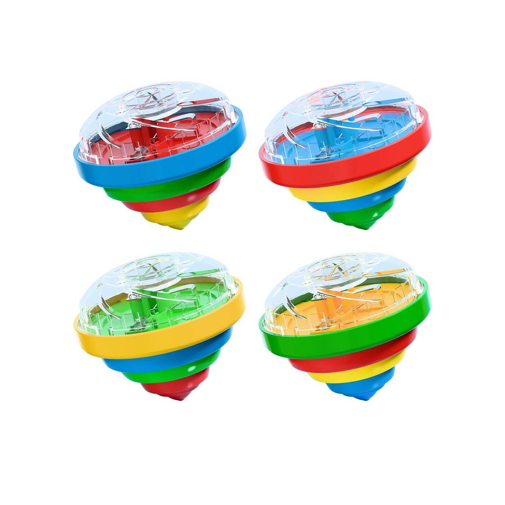 Children's Luminous Press-and-Spin Spinning Top - Outdoor Toy for Boys and Girls