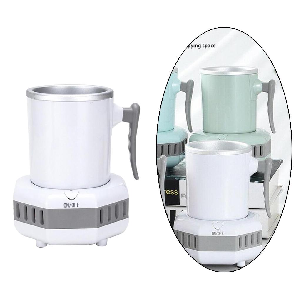 2 in 1 Cooler Warmer Cup Cooler Heating and Cooling Beverage Plate Portable Quick Electric Ice Maker Machine for Outdoor Travel