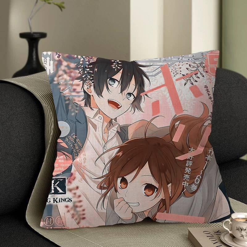 Horimiya Anime Pillow Cover Design Cushion Cover Decor Holiday Decorati