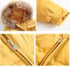 Two Pcs Set Children Winter Down Jacket Jumpsuit Baby Thicken Jacket Girls Coat Warm Real Fur Collar Boys Snowsuit Fashion