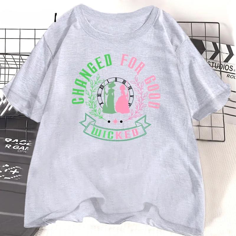 Wicked Changed for Good T-shirts Women Defy Gravity Wicked The Musical T Shirt Wizard Graphic Tees Casual Woman Clothes