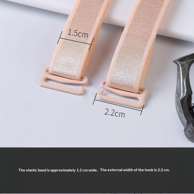 Lace Butterfly Bra Straps 1 Pair Faux Pearl Adjustable Buckle Non-slip for Backless Cocktail Dress Party