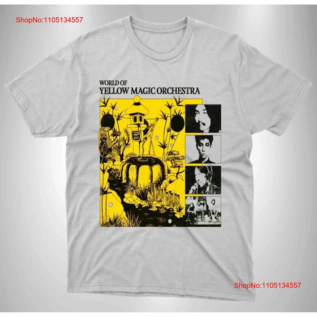 World Of Yellow Magic Orchestra Band T Shirt Size S XL Vintage Washed Casual Slightly Stretched Designer Clothes Breathable