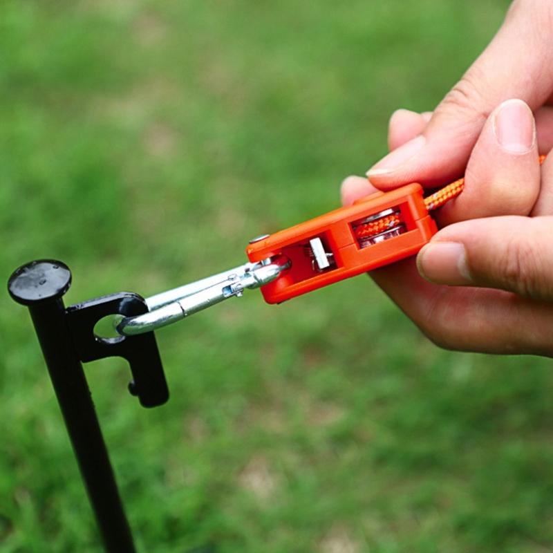 Tent Tie Downs Rope Hangers Camping Pulley Rope Adjustable Reflective Tie Downs Rope Hangers Tent Guide Rope for Outdoor