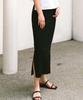 BELLEMA Linen With Slit Long Skirt