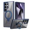 Suitable for Samsung S24ULTRA Mobile Phone Case Thin 360 Rotating Non Inductive Flat Bracket Magnetic Suction PC Sheath