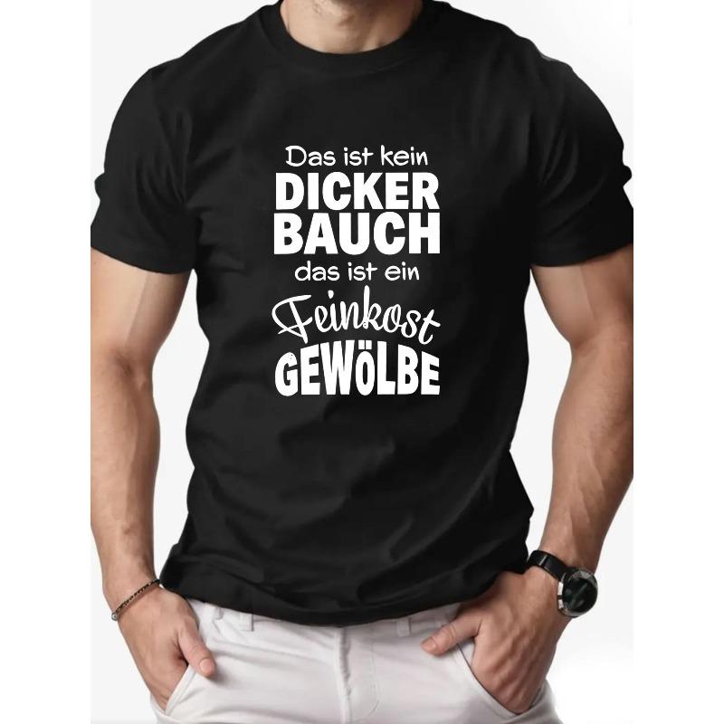 

European sizes Men s DICKER English Graphic Print Summer Casual Crew Neck Short Sleeve T-Shirt 4XL чорний
