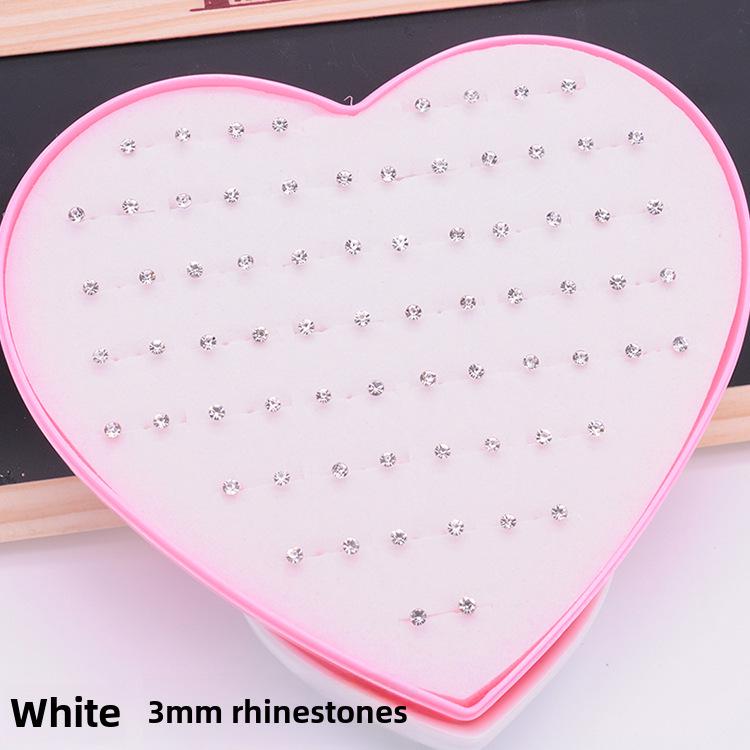 120 Love Earrings for Women: Diamond-Studded Resin and Plastic Jewelry Collection