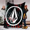 V-VOLCOM LOGO4 printed throw blanket—lightweight,soft,warm;versatile blanket for all seasons—perfect as &air-conditioning throw,nap blanket