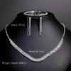 Elegant Rhinestone Tassel Jewelry Set: Necklace, Earrings, Bracelet – Perfect for Bridal or Banquet Wear
