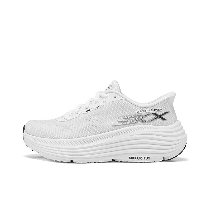 Skechers Go Series Comfortable Mesh TPU Durable Low-Top Running Shoes Women sneaker White Black 129473-WBK 38