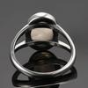 Sterling Silver Ring With Natural 10*14mm Moonstone Rings Oval Large Stone Vintage Fine Jewelry for Women Men