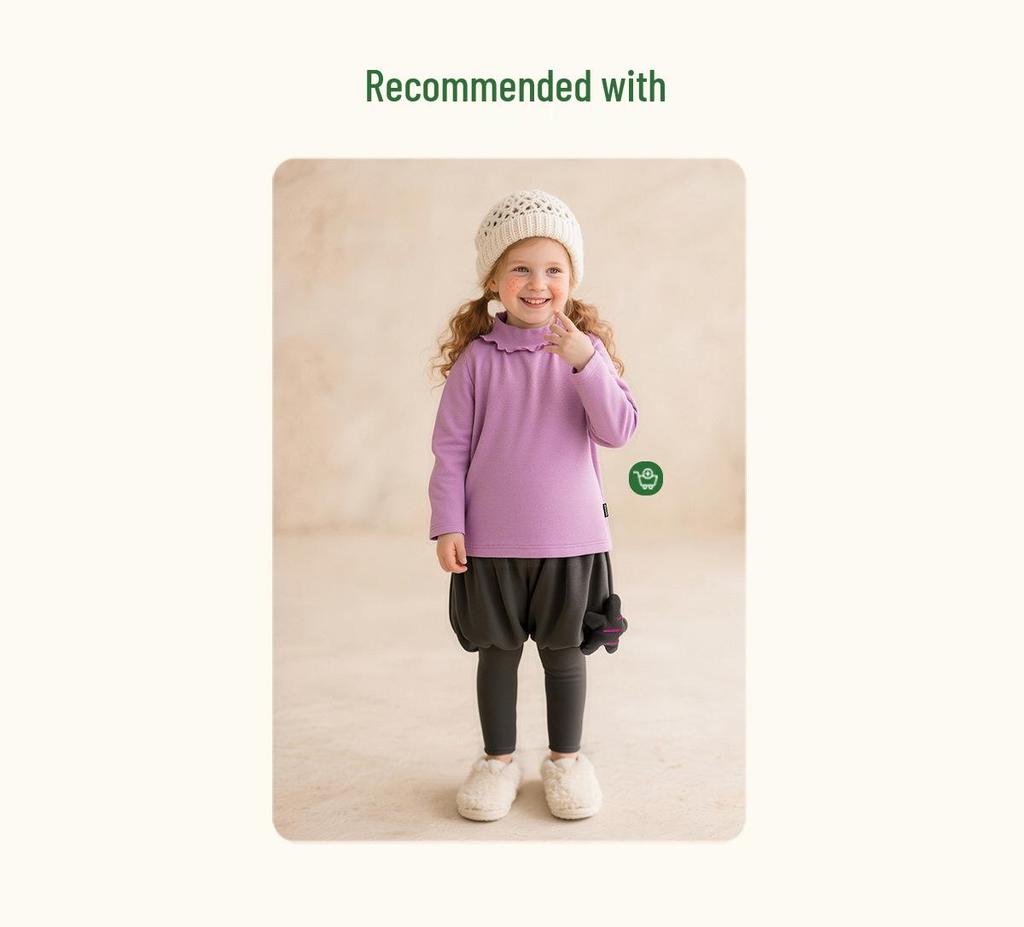 2025 Winter Tongbei Girls' Skirt Pants: Cute, Warm, Versatile 2-in-1