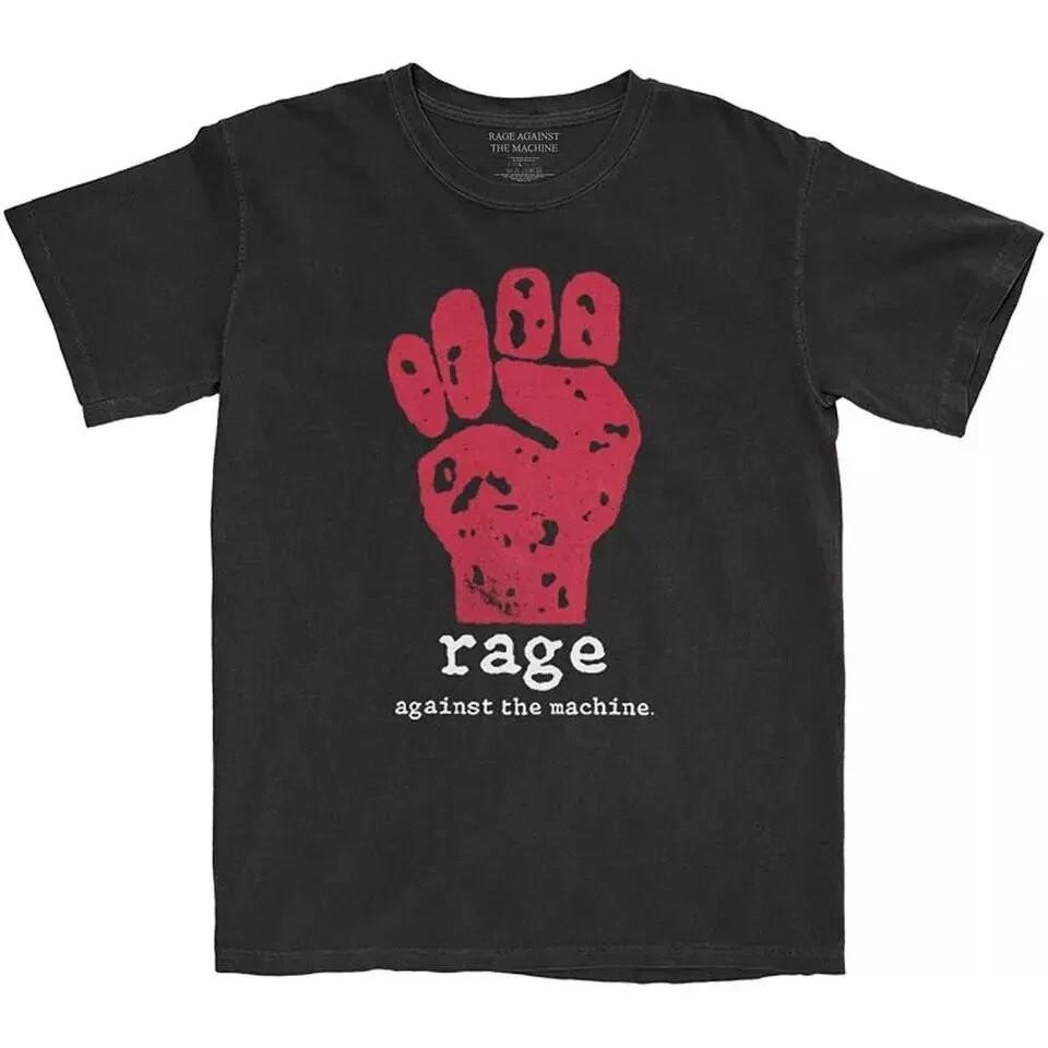 

Rage Against The Machine Red Fist Black T-shirt, Graphic T-shirt, Size S to 4XL S