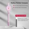 Press Student Compass Geometry Set Precision Digital Display Compass for Students Circle Drawing Gauge Tool Exam School Supplies