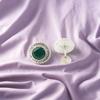 Green Onyx Gemstone 925 Sterling Silver Jewelry Handmade Studs 0.5" Gift For Her EE-128-5
